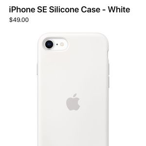 iPhone SE (2nd gen) White Silicone Apple Case